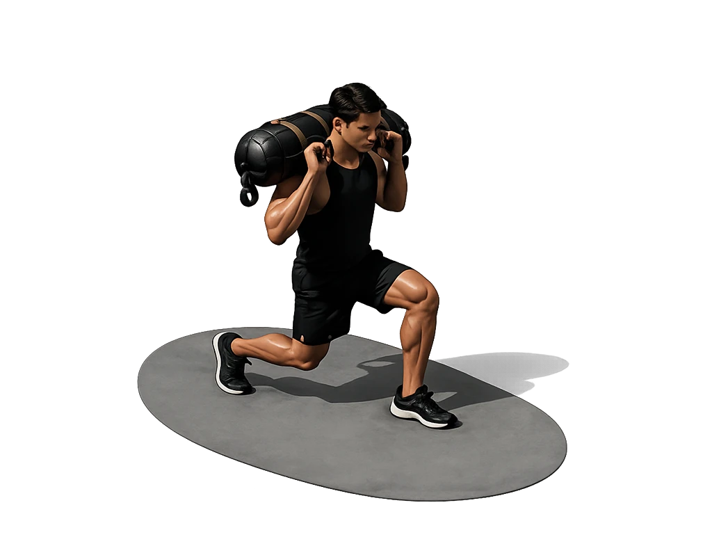 負重弓箭步 WEIGHTED LUNGES