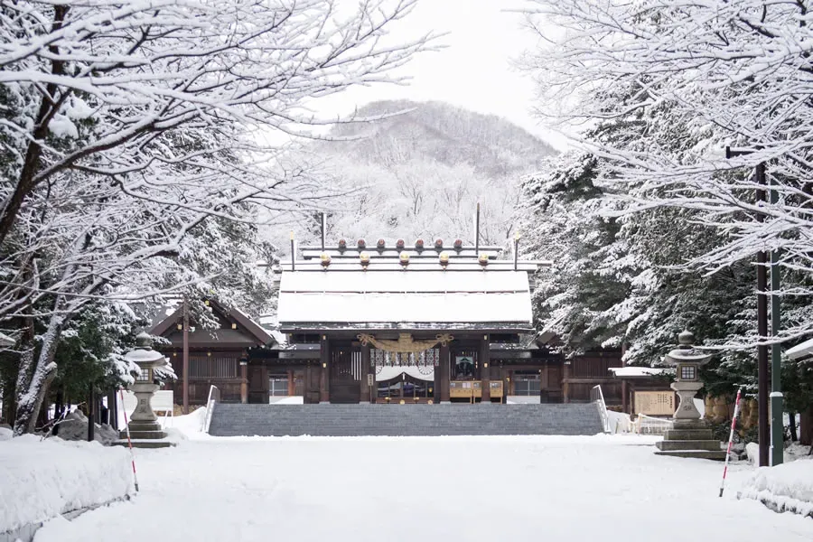 北海道神宮雪景